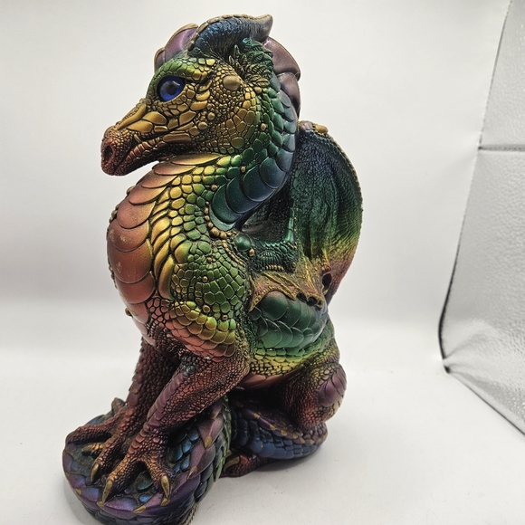 Rare Retired Windstone Editions Male Dragon Peña W/tags No Box 9" Used Condition - Picture 3 of 14